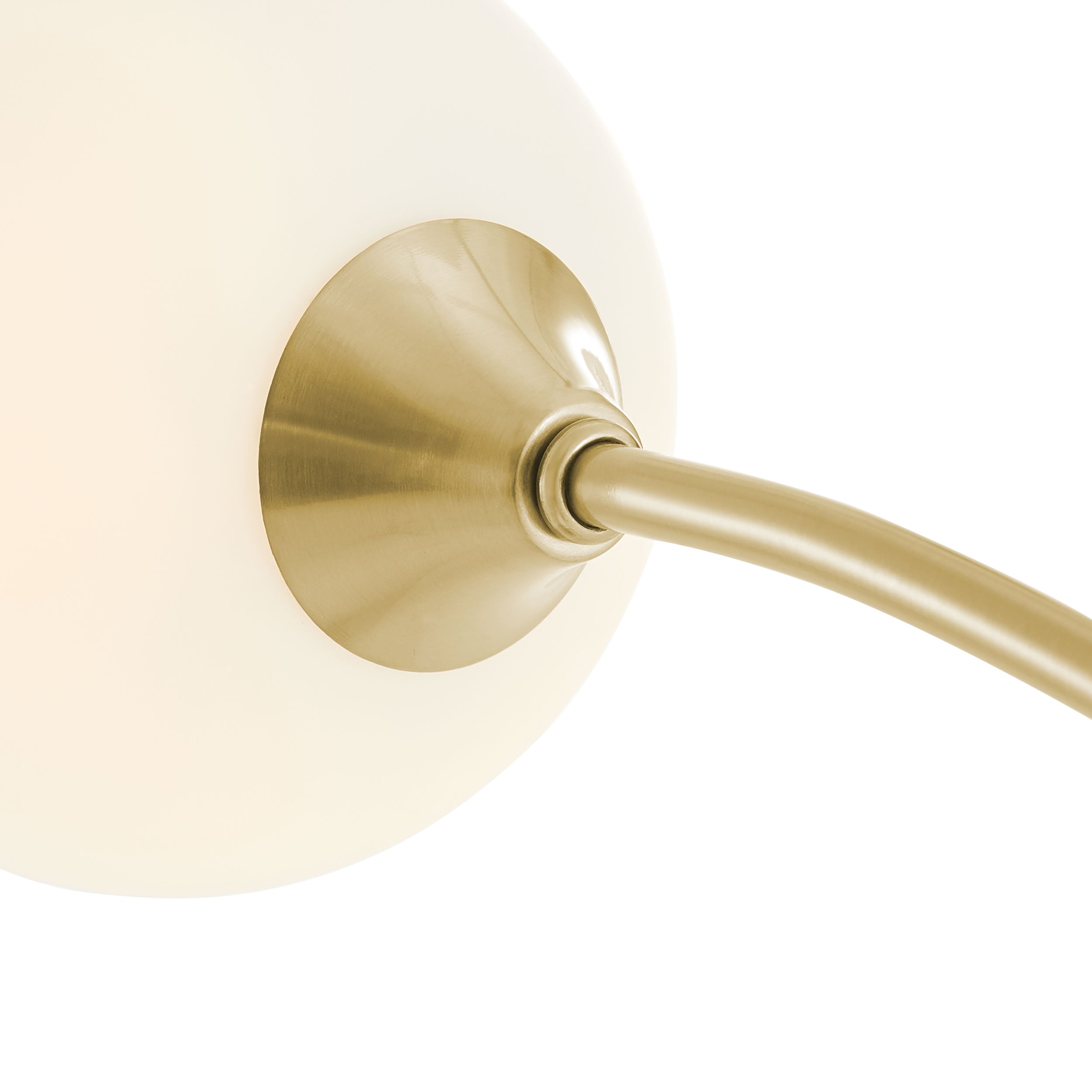 Anechdoche 5 Lights Gold and White Floor Lamp