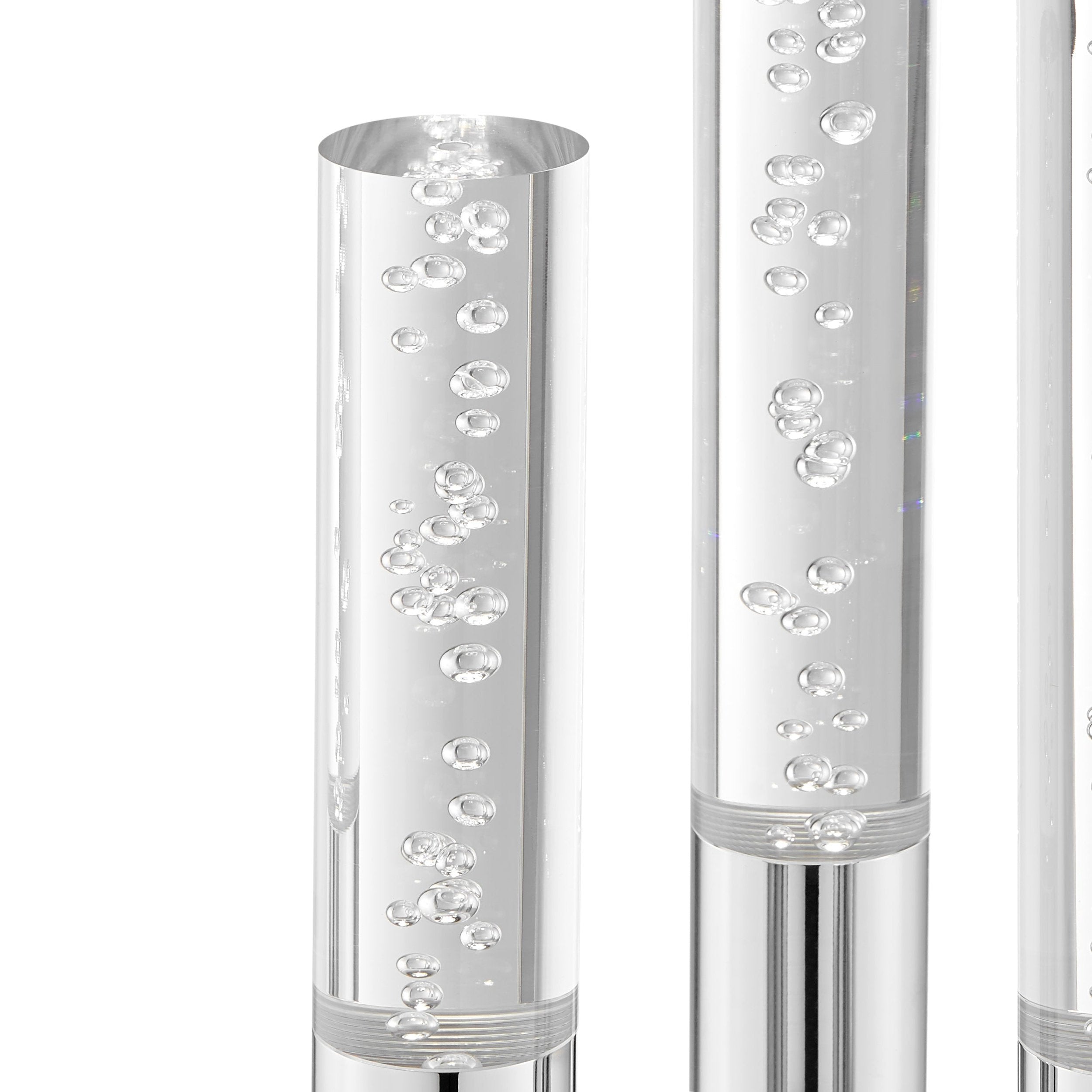 Acrylic Cylinders Table Lamp // 3 Light