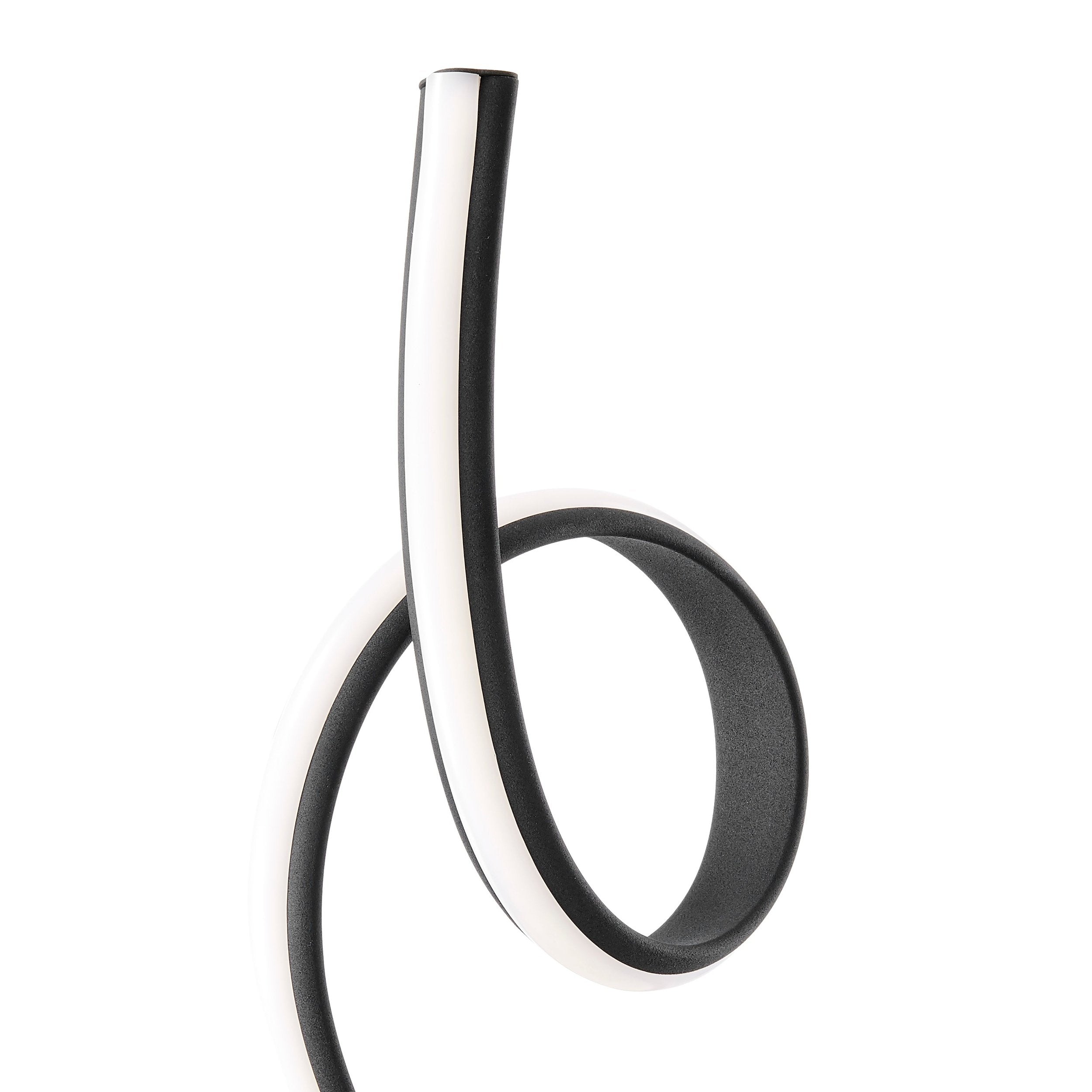 Amsterdam Black Table Lamp - LED Strip & Touch Dimmer