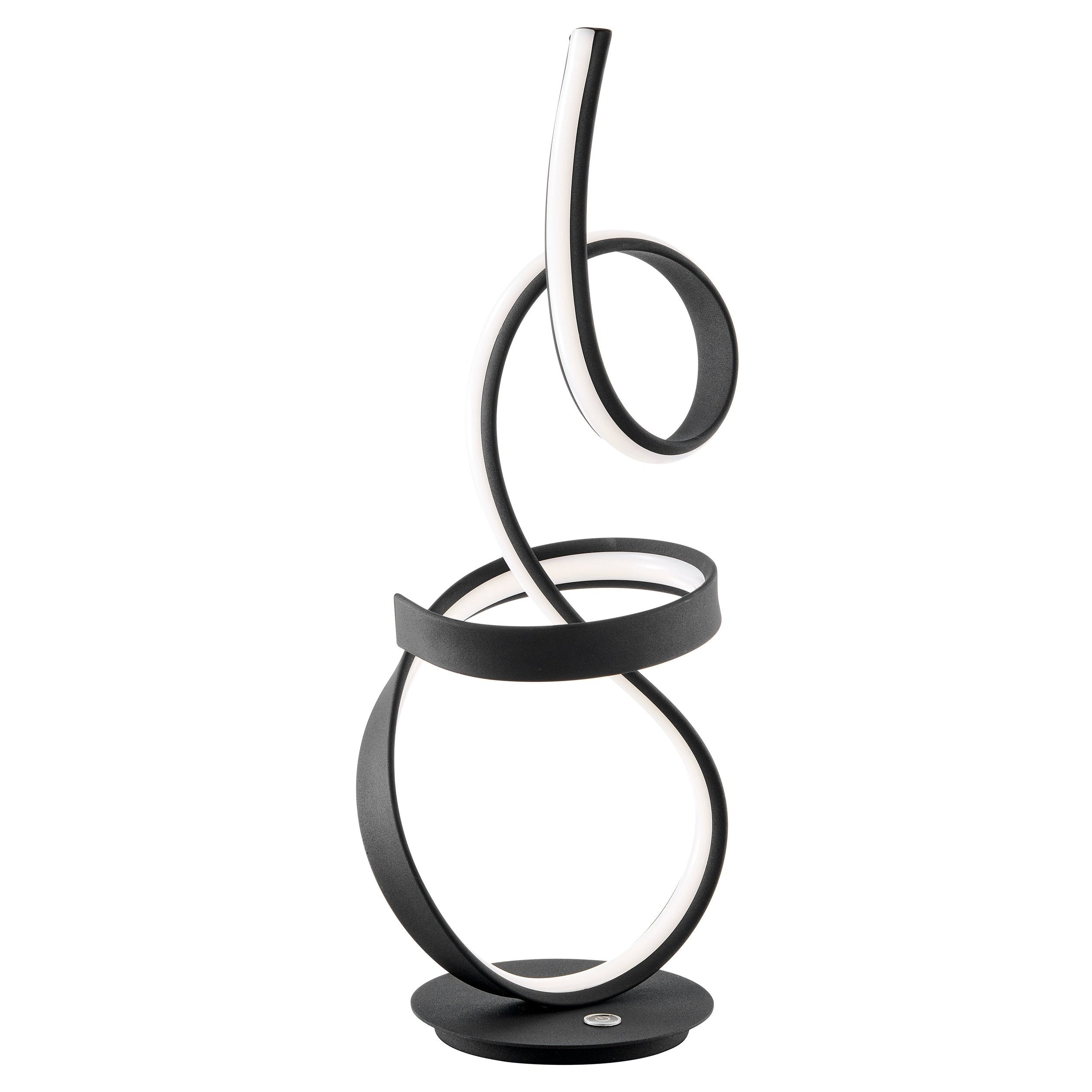 Amsterdam Black Table Lamp - LED Strip & Touch Dimmer
