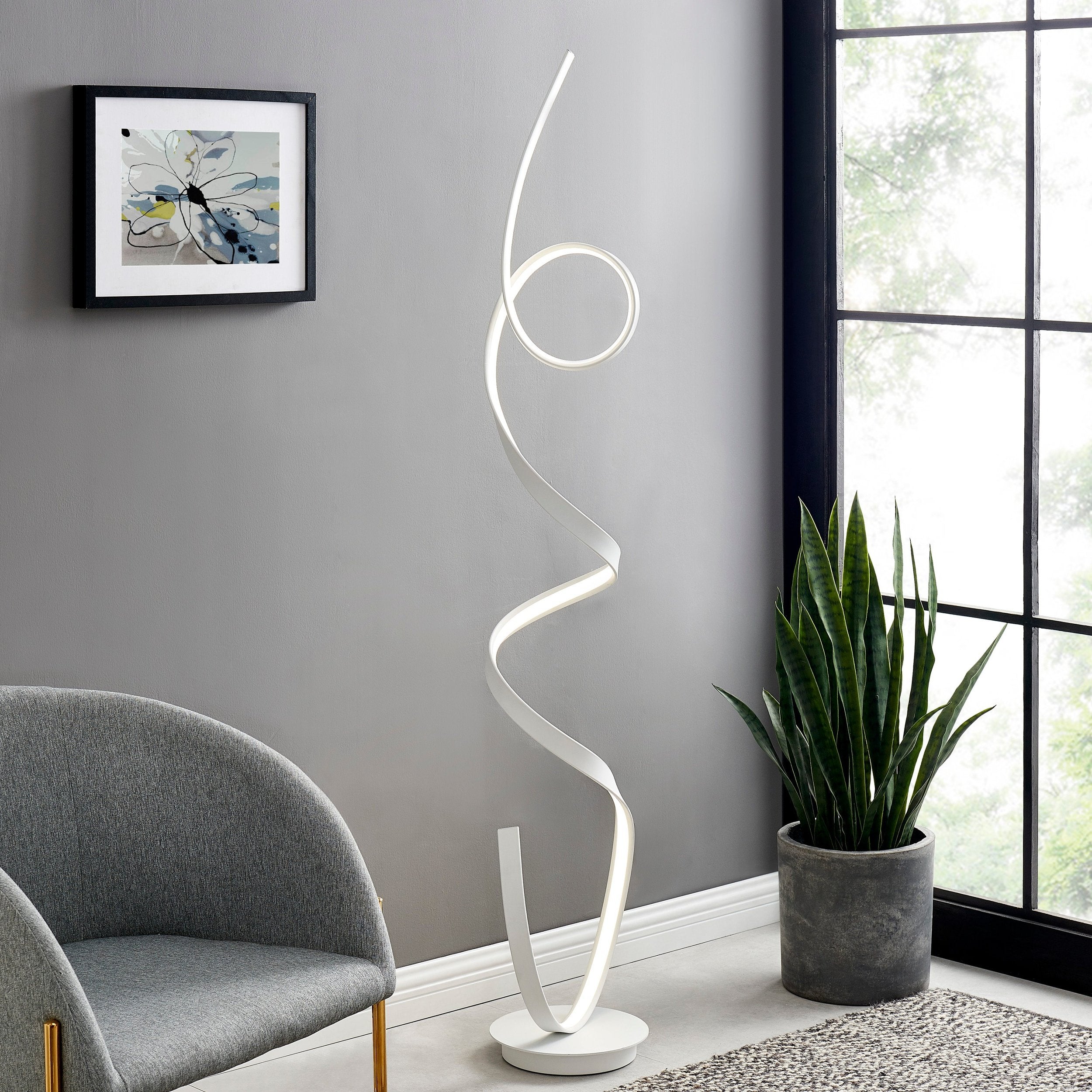Amsterdam LED White 63-Inch Floor Lamp - Dimmable