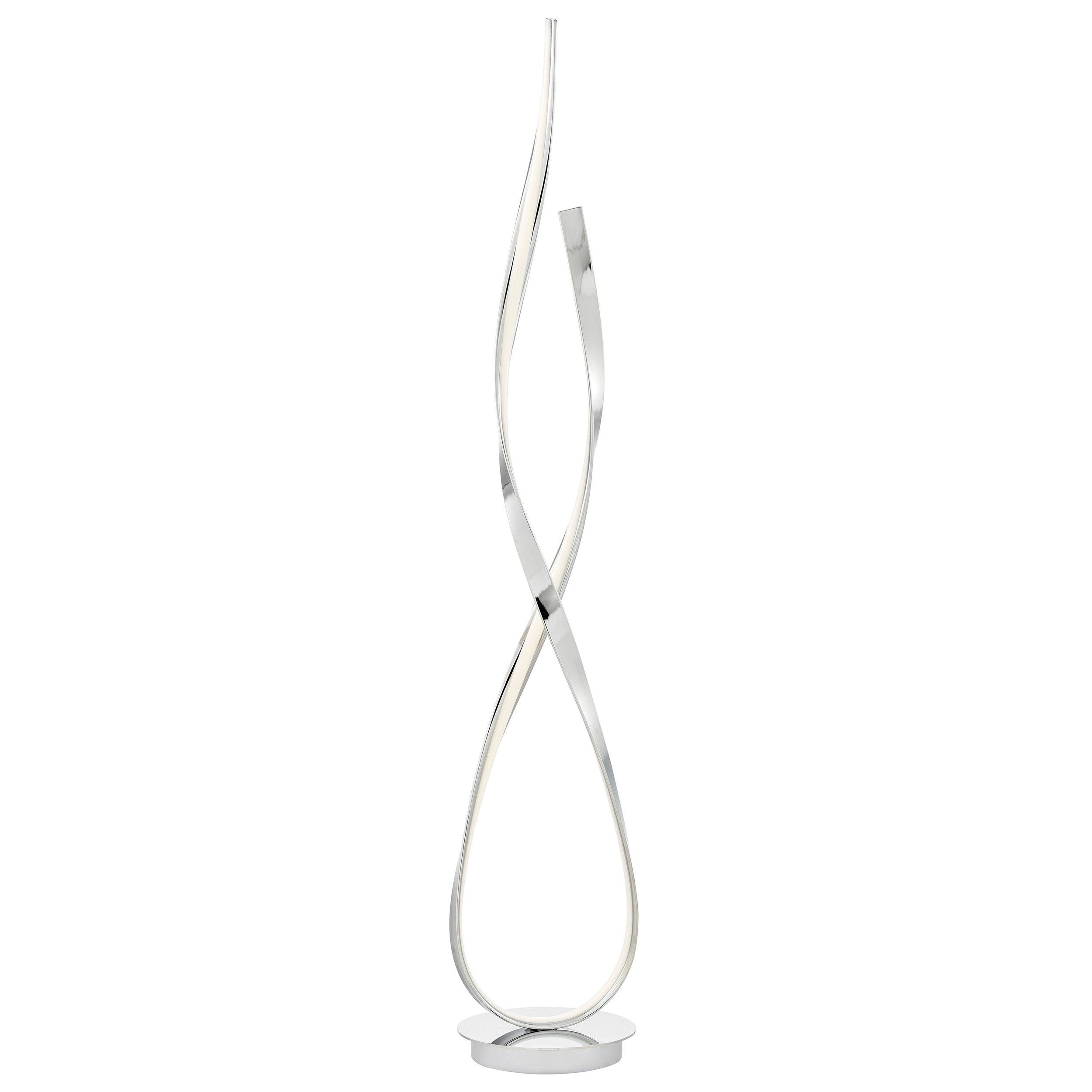 Chrome Vienna LED 55" Tall Floor Lamp // Dimmable