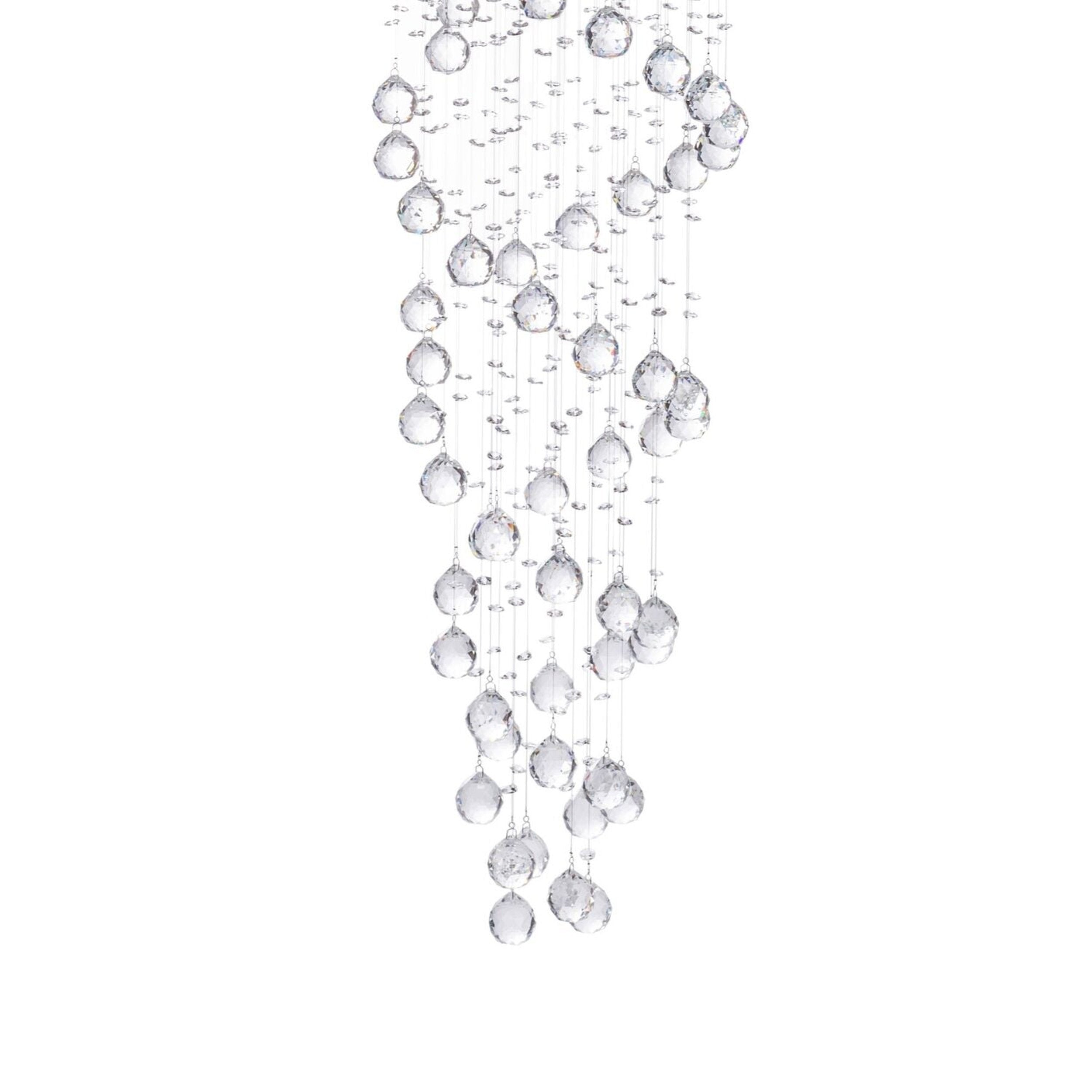 Crystal Chandelier Double Helix// 7 Light, 73" Hanging Length