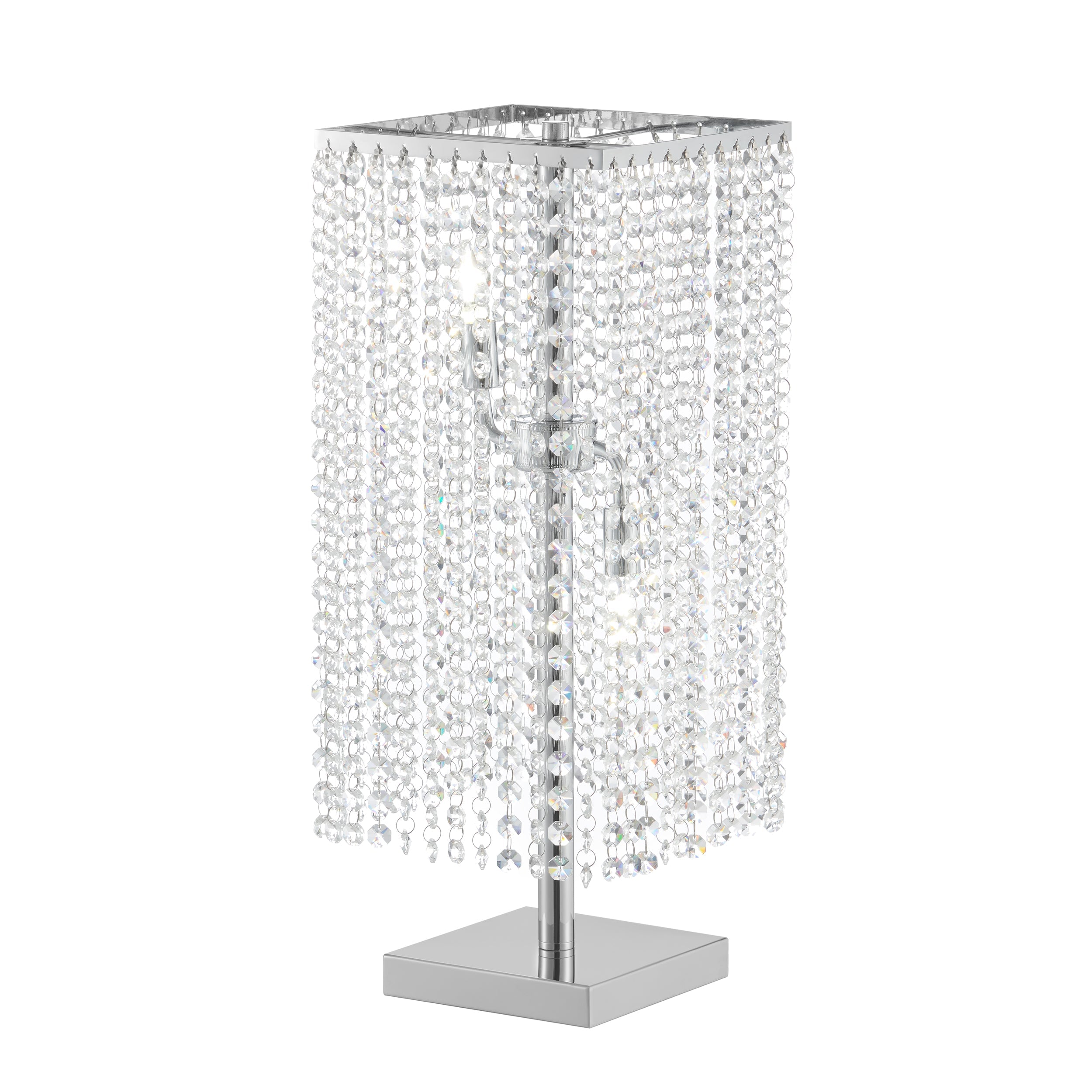 Crystal Strands Table Lamp // 2 Light