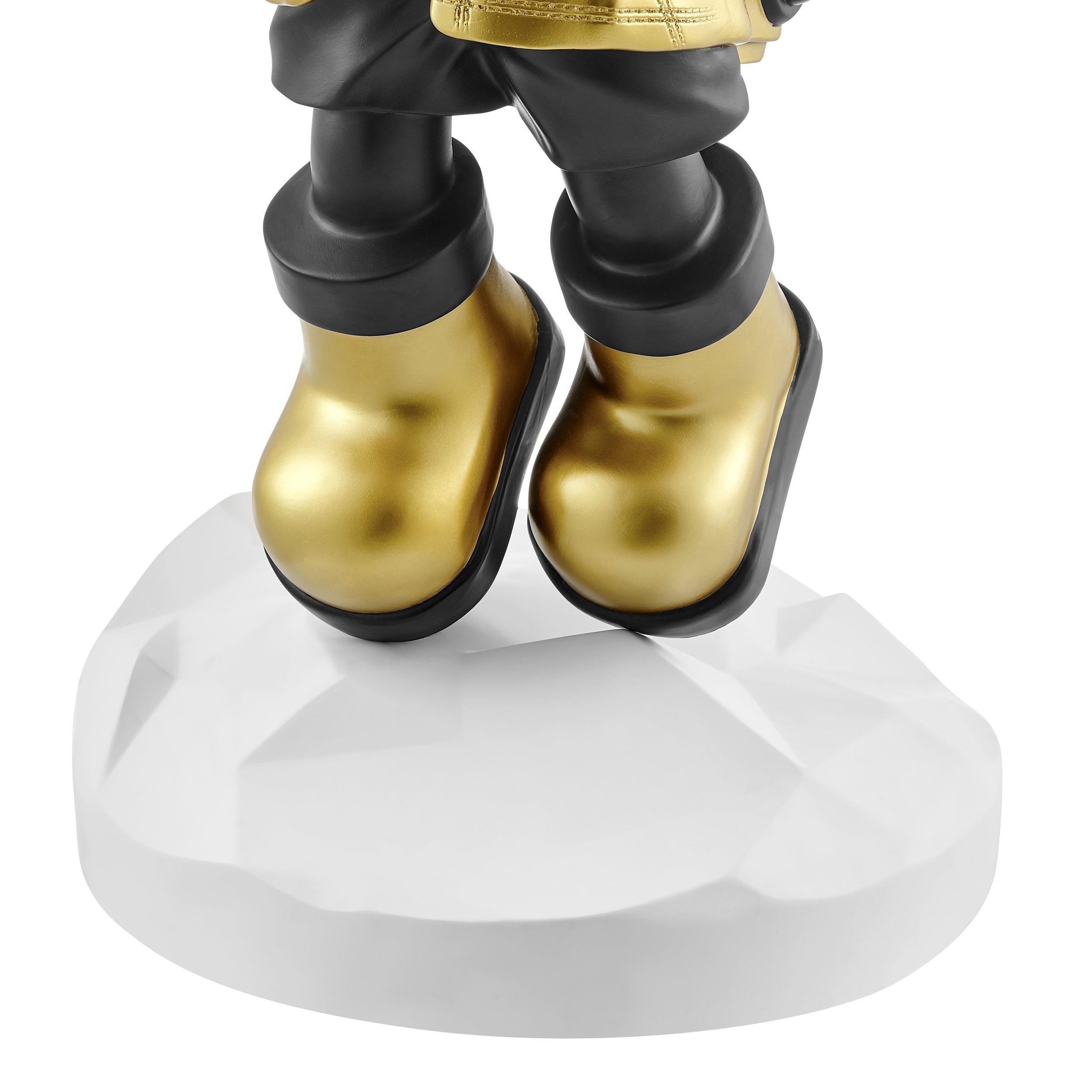 Hadfield takes the Moon // Lighted Astronaut- Sculpture // Black & Gold
