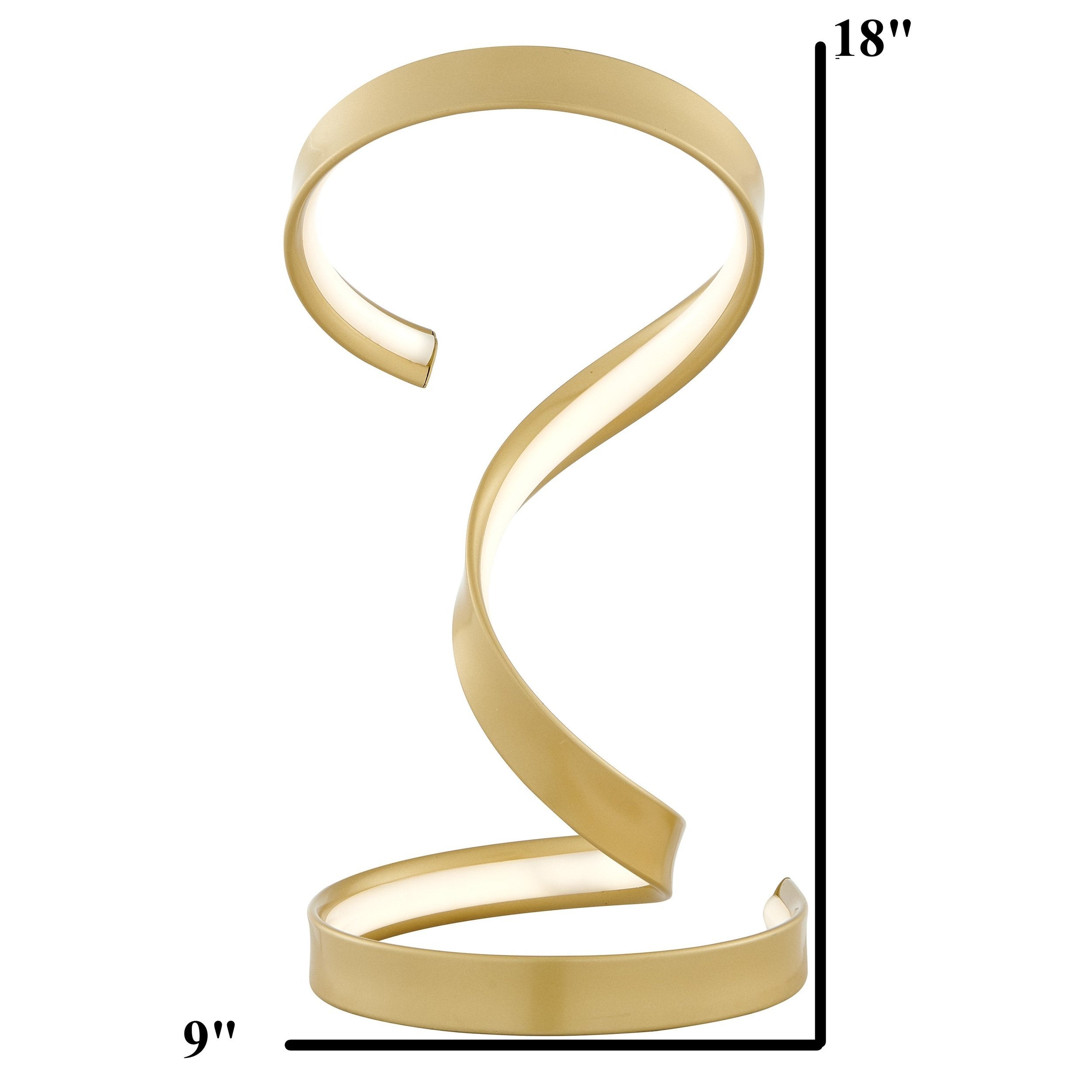 Hamburg Gold Table Lamp // LED Strip & Dimmable Switch