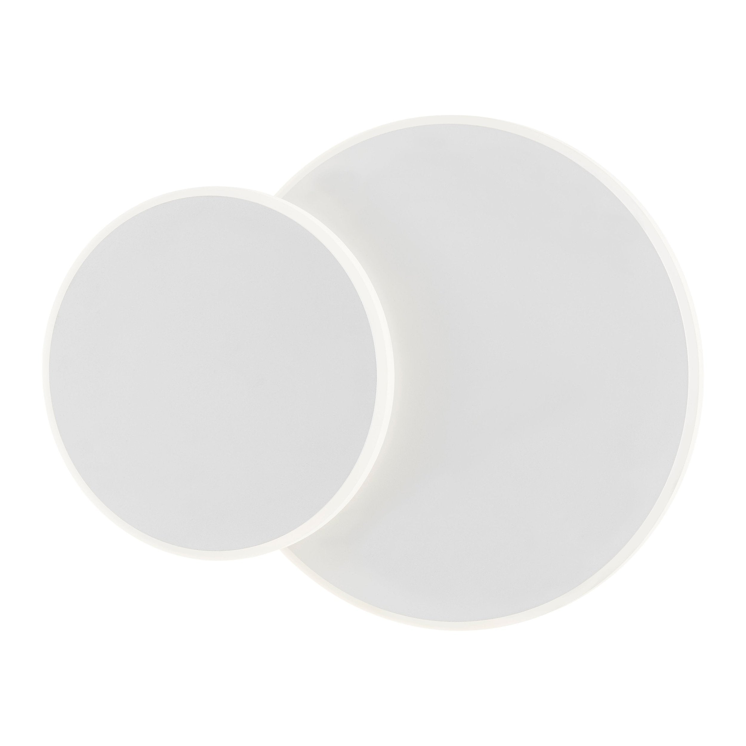 Luna Eclipse Two Circle Multiuse Lamp  // White