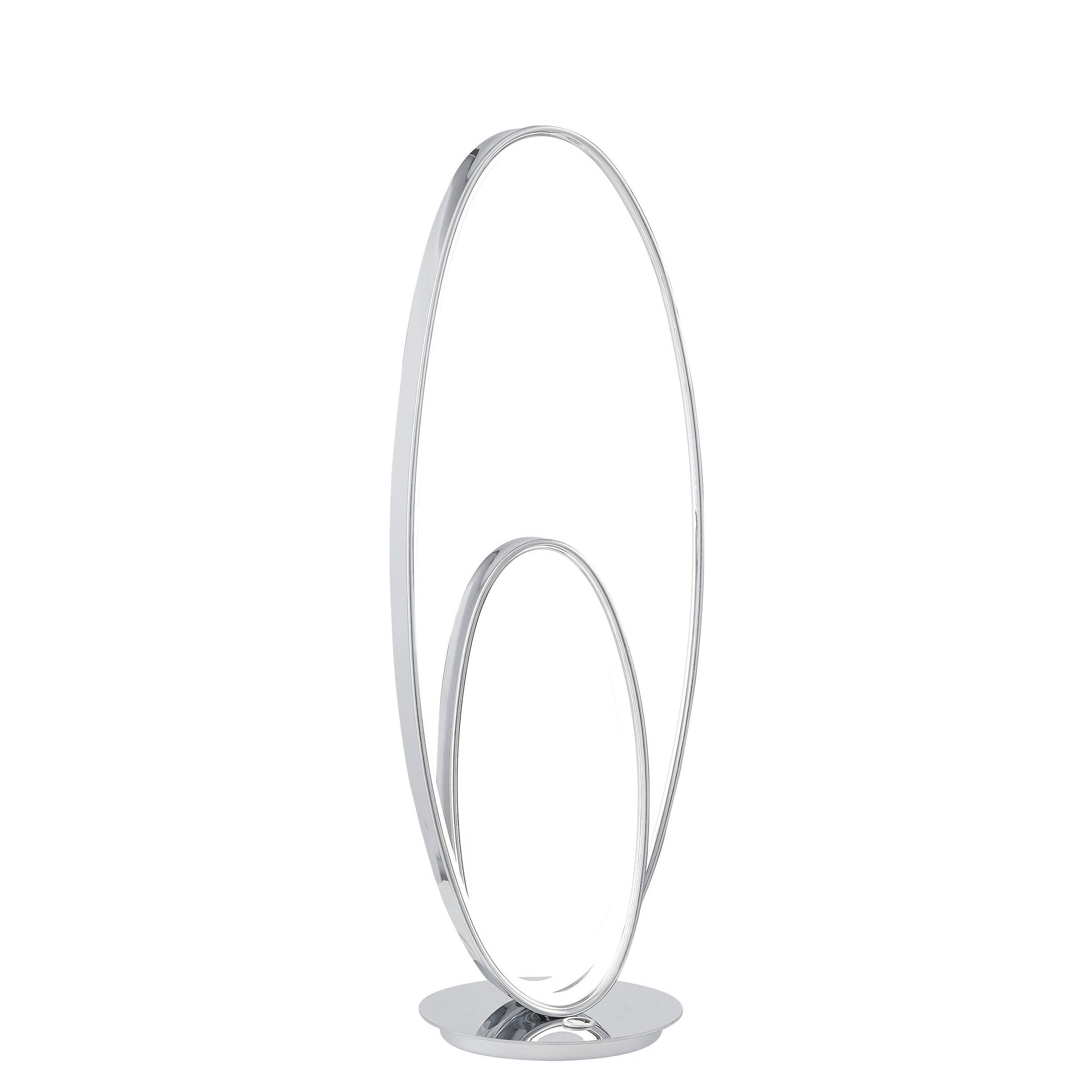 Milan Chrome Table Lamp // LED Strip & Touch Dimmer