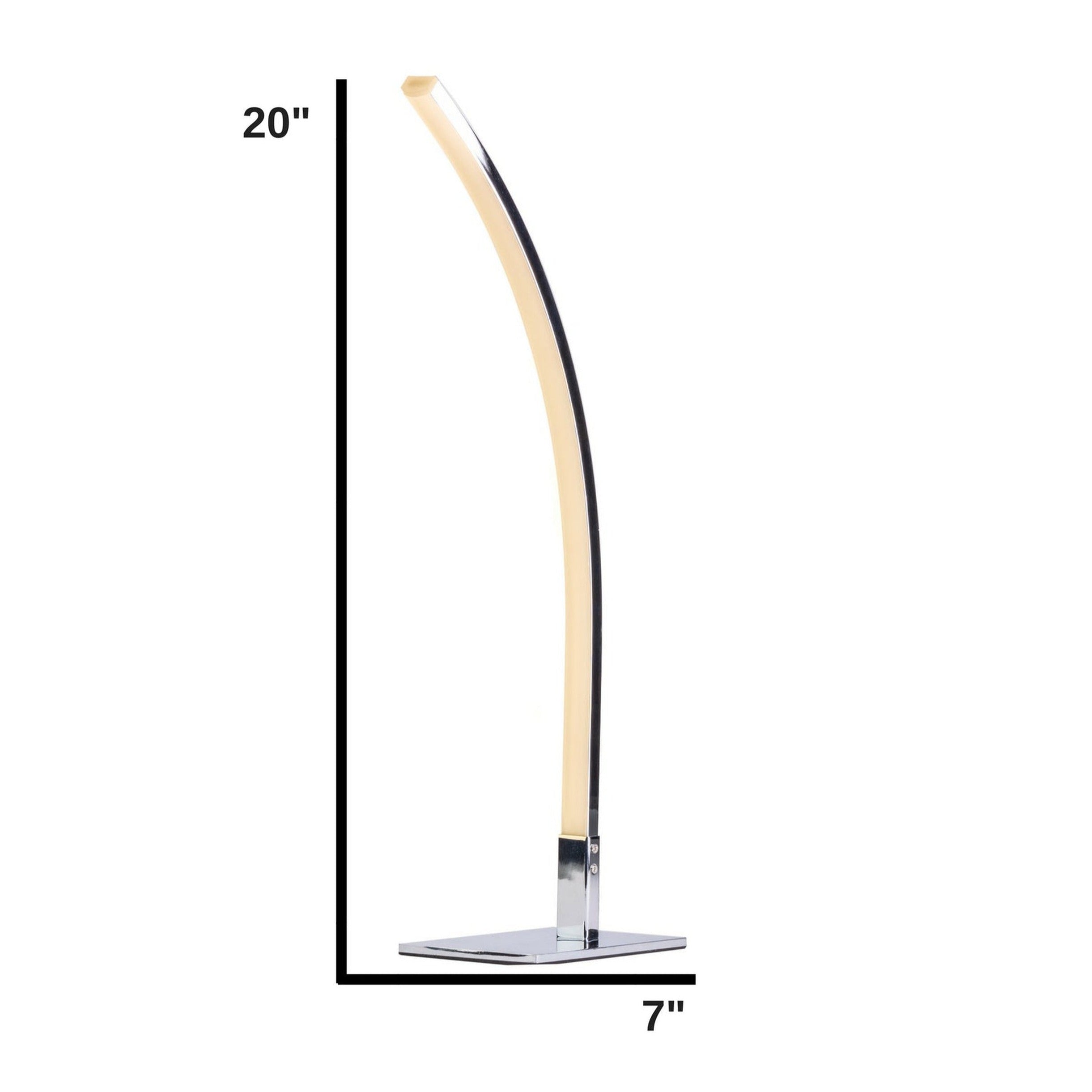 Modern Arc Design Table Lamp // Led Strip