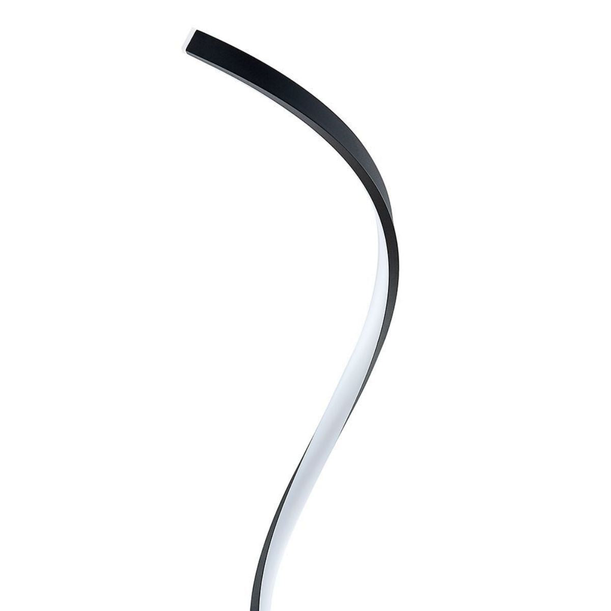 Modern LED Spiral Floor Lamp // Matte Black