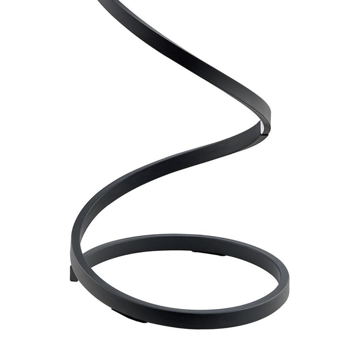 Modern LED Spiral Floor Lamp // Matte Black