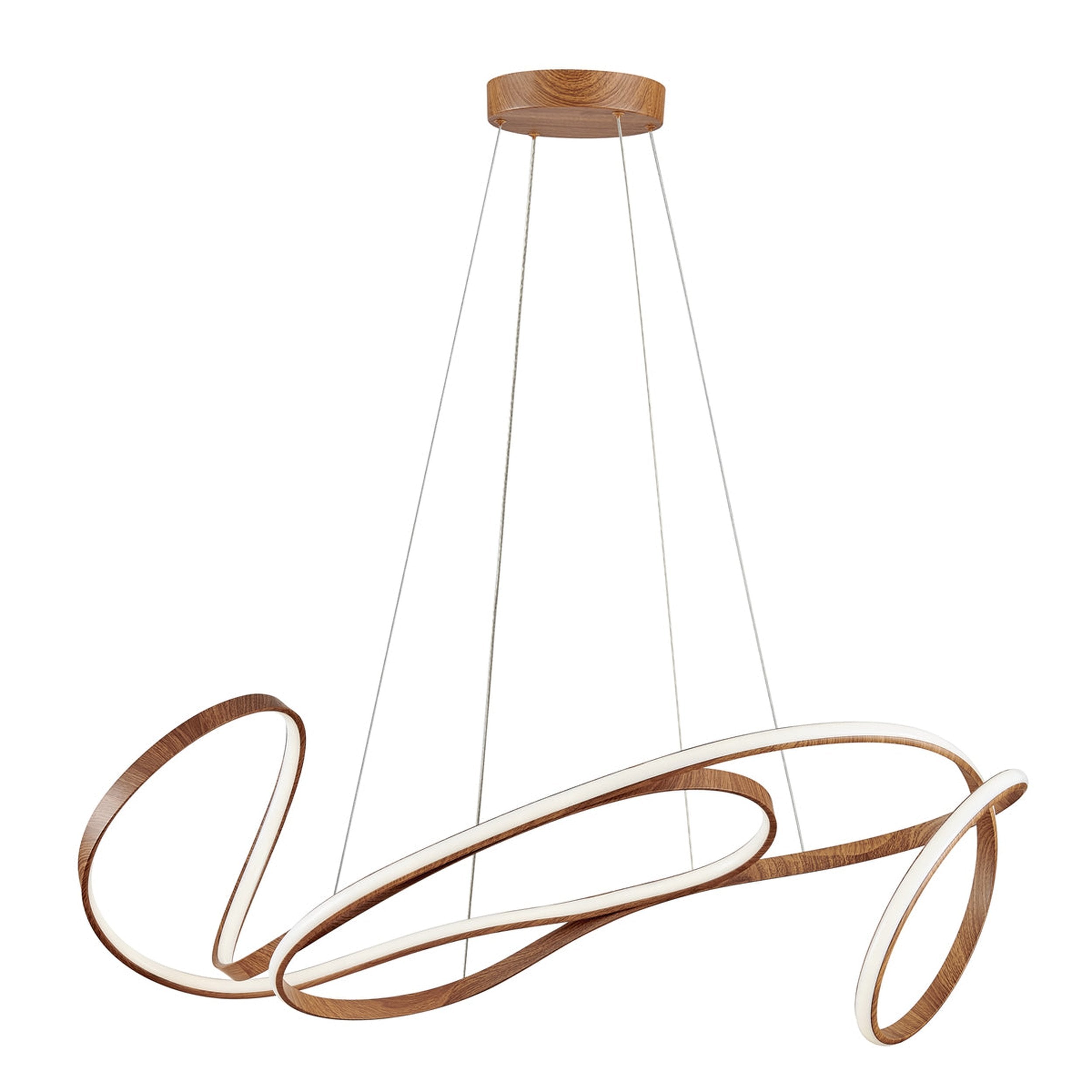 Moscow LED Chandelier // Light Wood