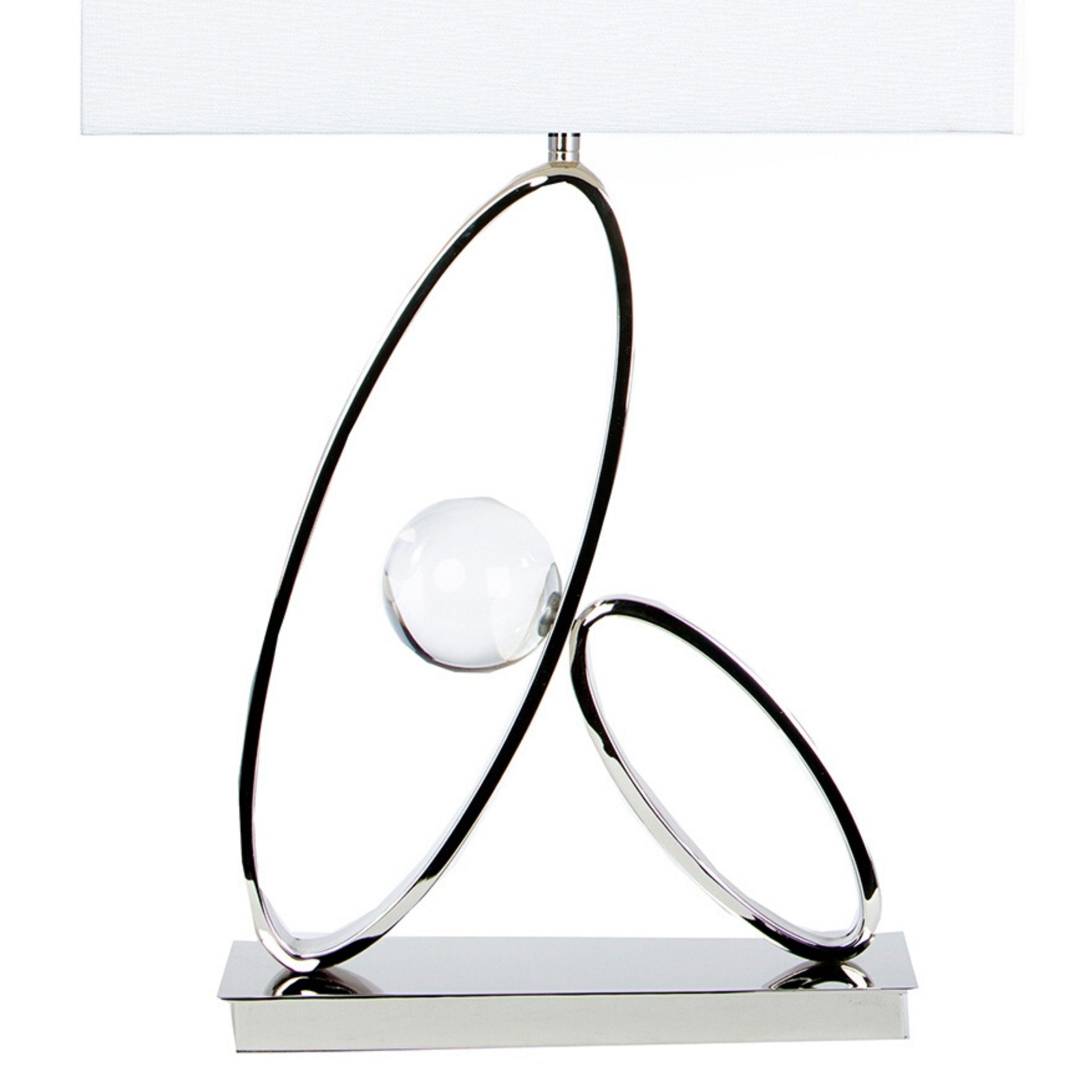 Ovals in Crystal Table Lamp // 1 Light