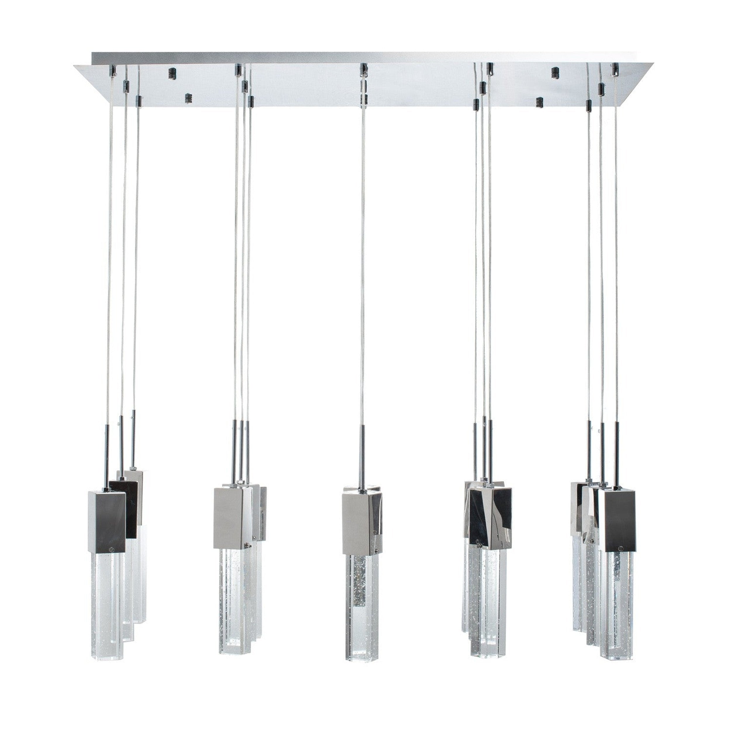 Short Acrylic Sparkling Night Chandelier // 15 Light