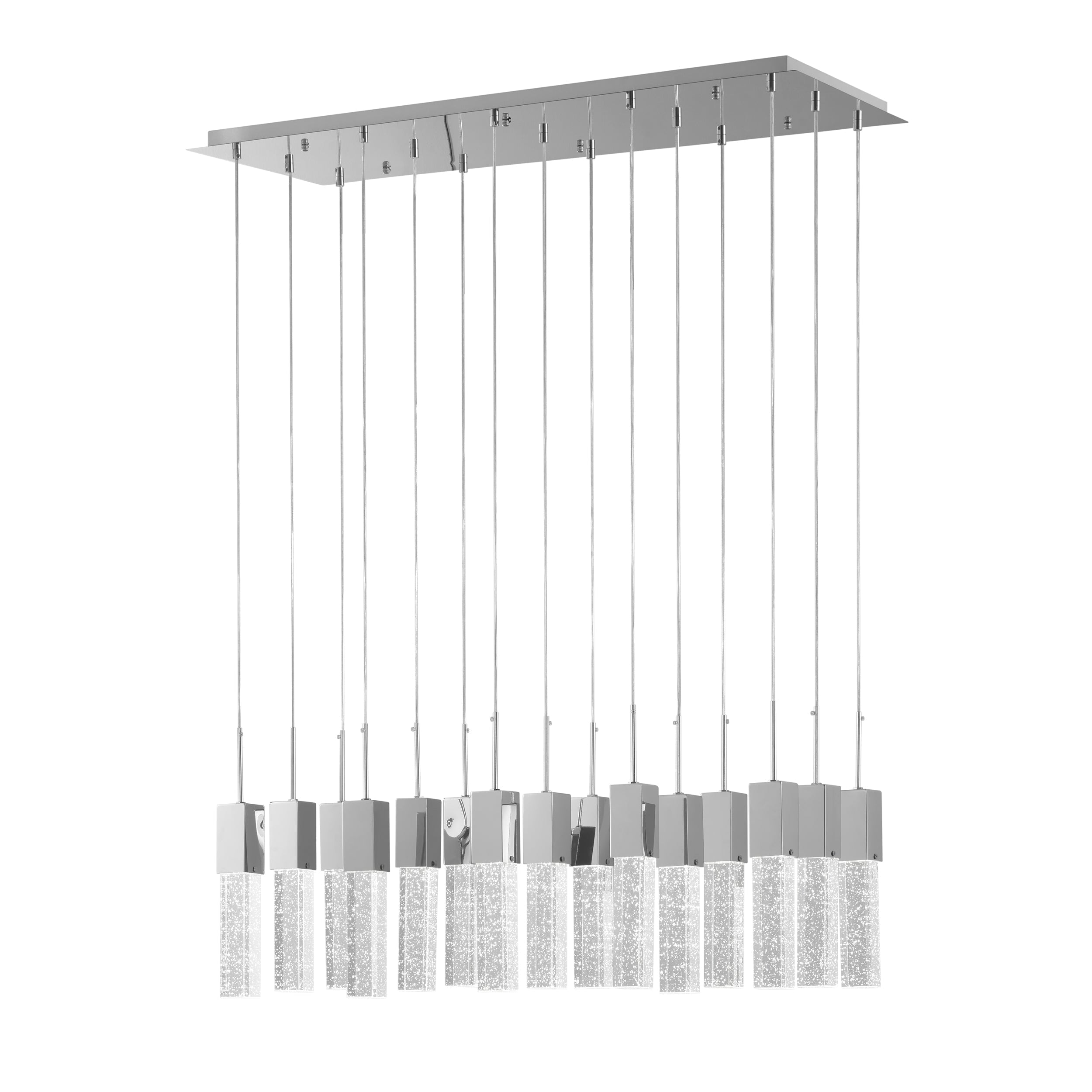 Short Acrylic Sparkling Night Chandelier // 15 Light