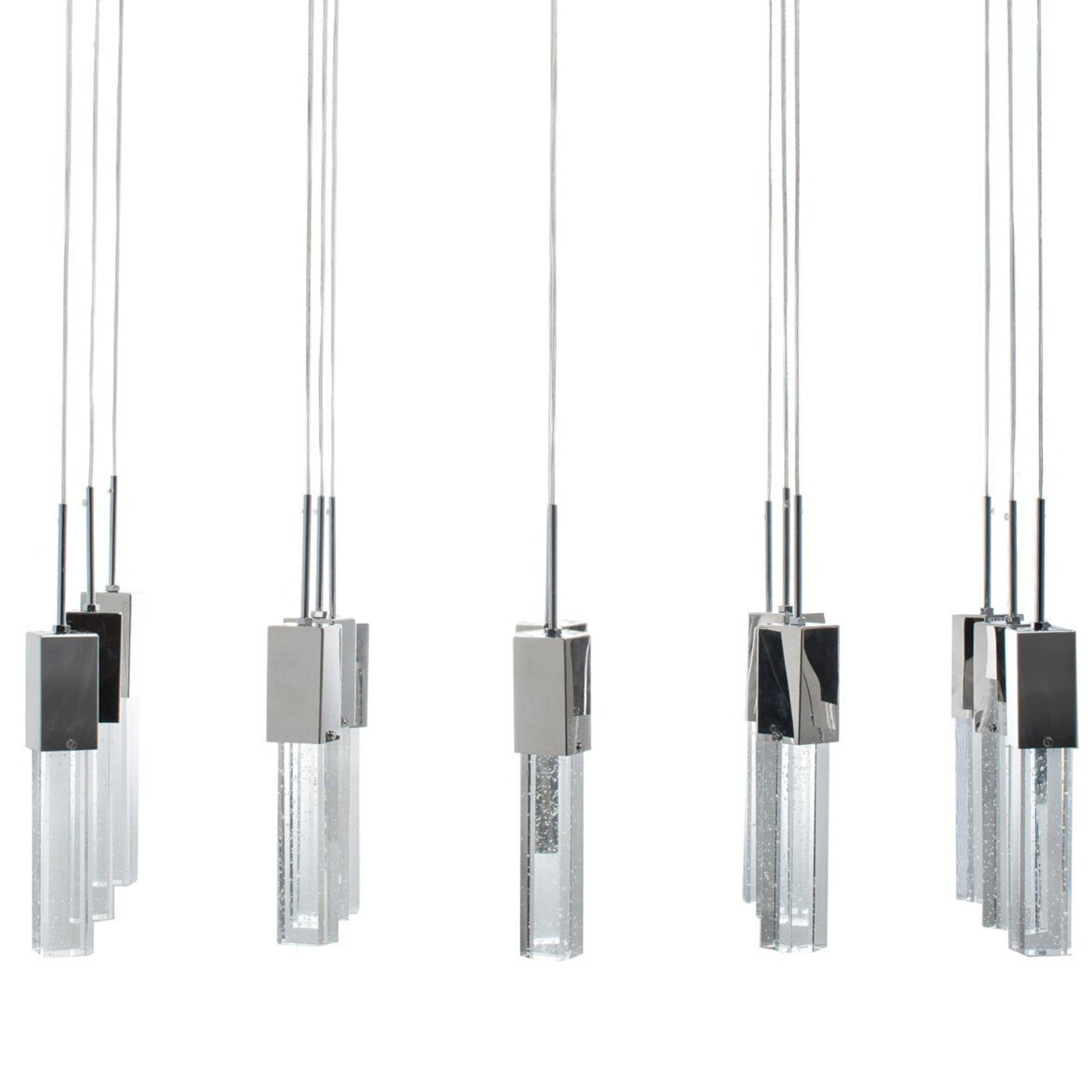 Short Acrylic Sparkling Night Chandelier // 15 Light